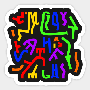 Hidden Message || I'm Gay Sticker